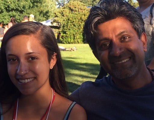 Venkates Swaminathan ("Swami") and his daughter, Grace. Swami and Grace